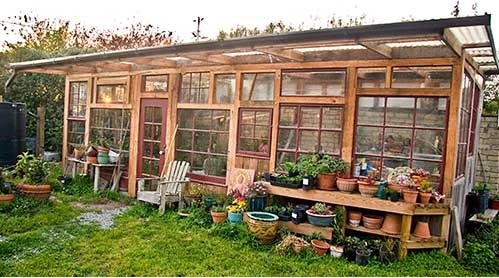 Build a Window Pane Greenhouse Out of Discarded Windows